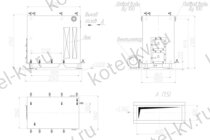 Котел на дровах КВД 0.63 чертеж
